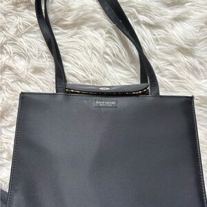 kate spade black tote with shoulder straps